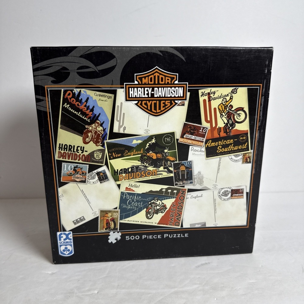 Harley-Davidson Jigsaw Puzzle FX‎ Schmid 500 Pieces HD Destinations  24x18 Inch